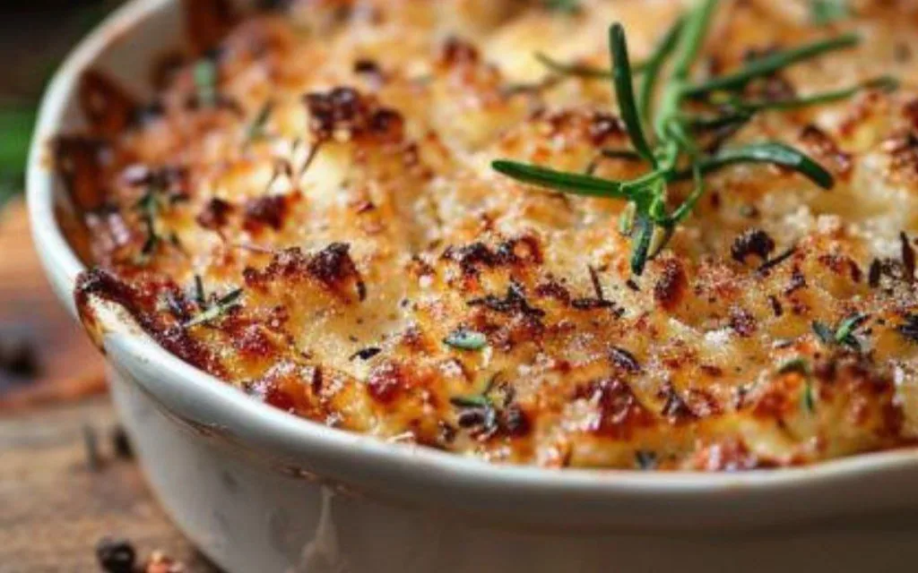 Гречневая запеканка с копчёной грудинкой и грибами